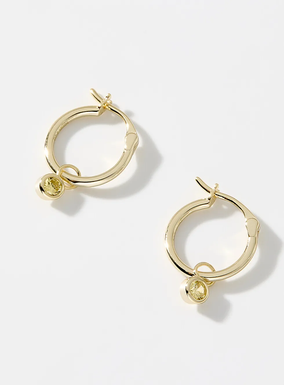 Small birthstone earrings