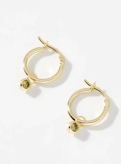 Small birthstone earrings