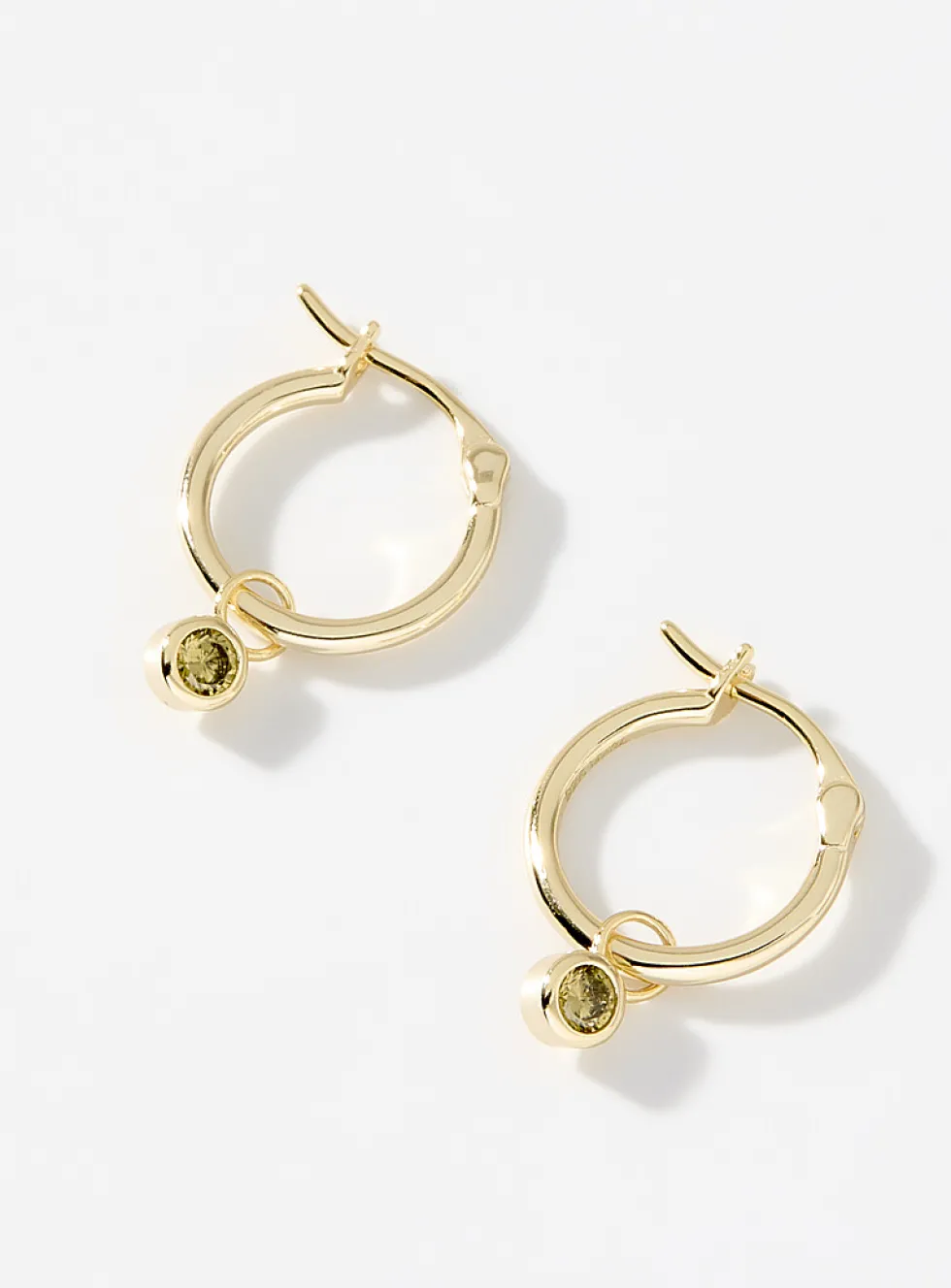 Small birthstone earrings
