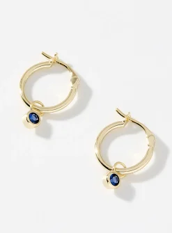 Small birthstone earrings