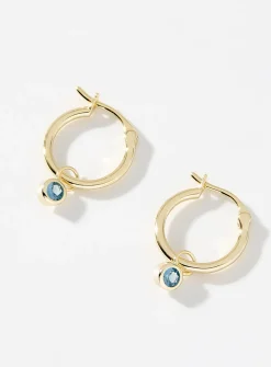 Small birthstone earrings