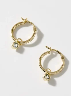 Small birthstone earrings