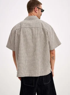 Small check shirt