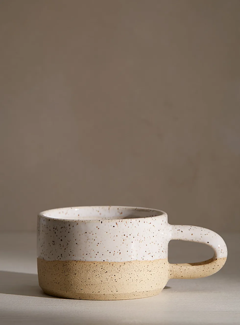Small comforting speckled mug