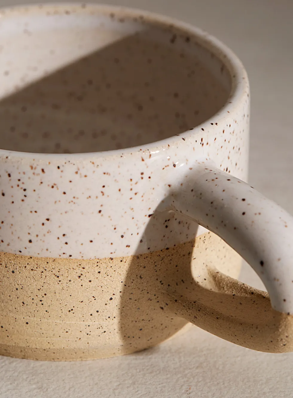 Small comforting speckled mug