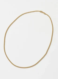 Small Curb gold necklace