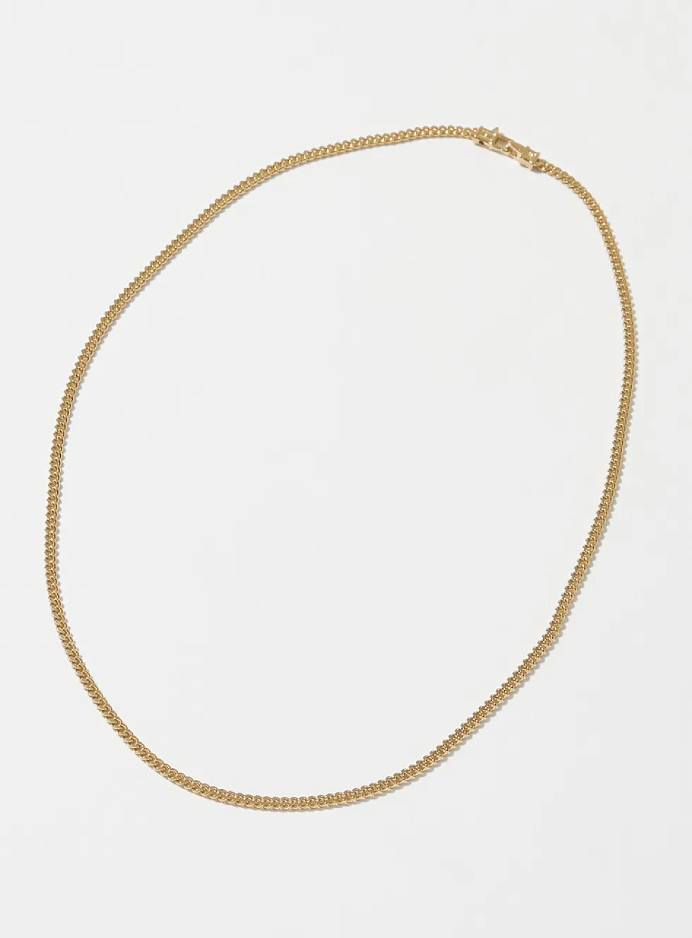 Small Curb gold necklace