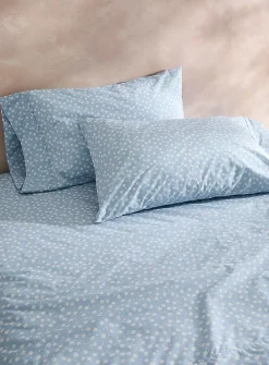 Small daisies percale plus sheet