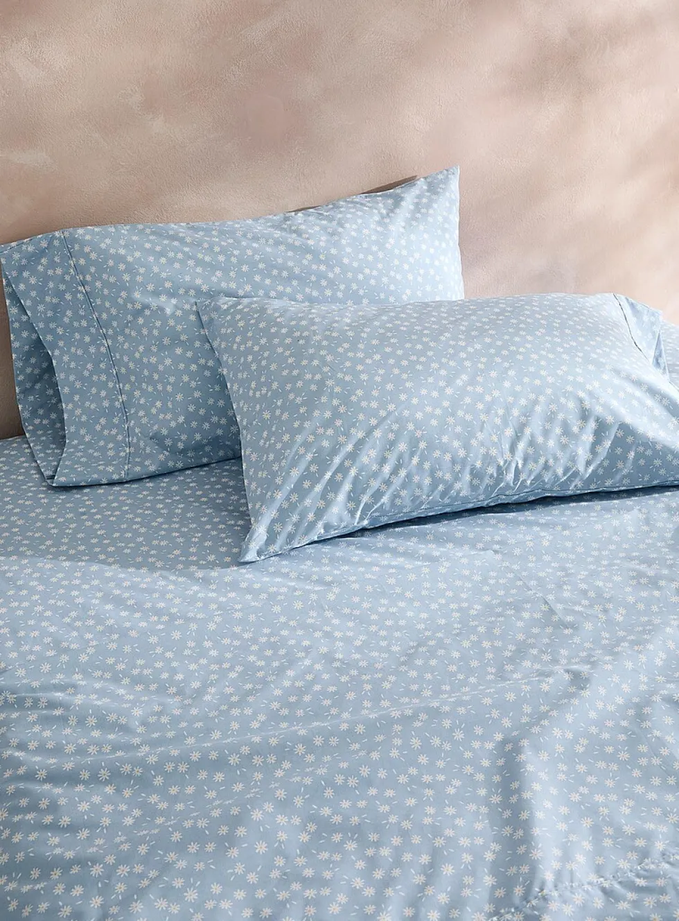 Small daisies percale plus sheet