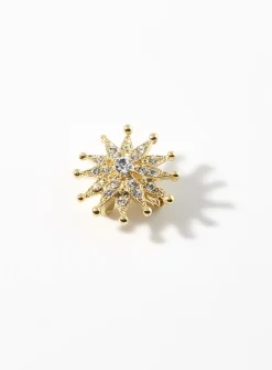 Small golden-star brooch