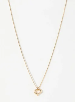 Small hammered heart chain
