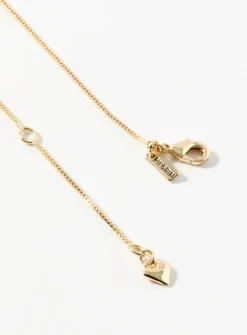 Small hammered heart chain