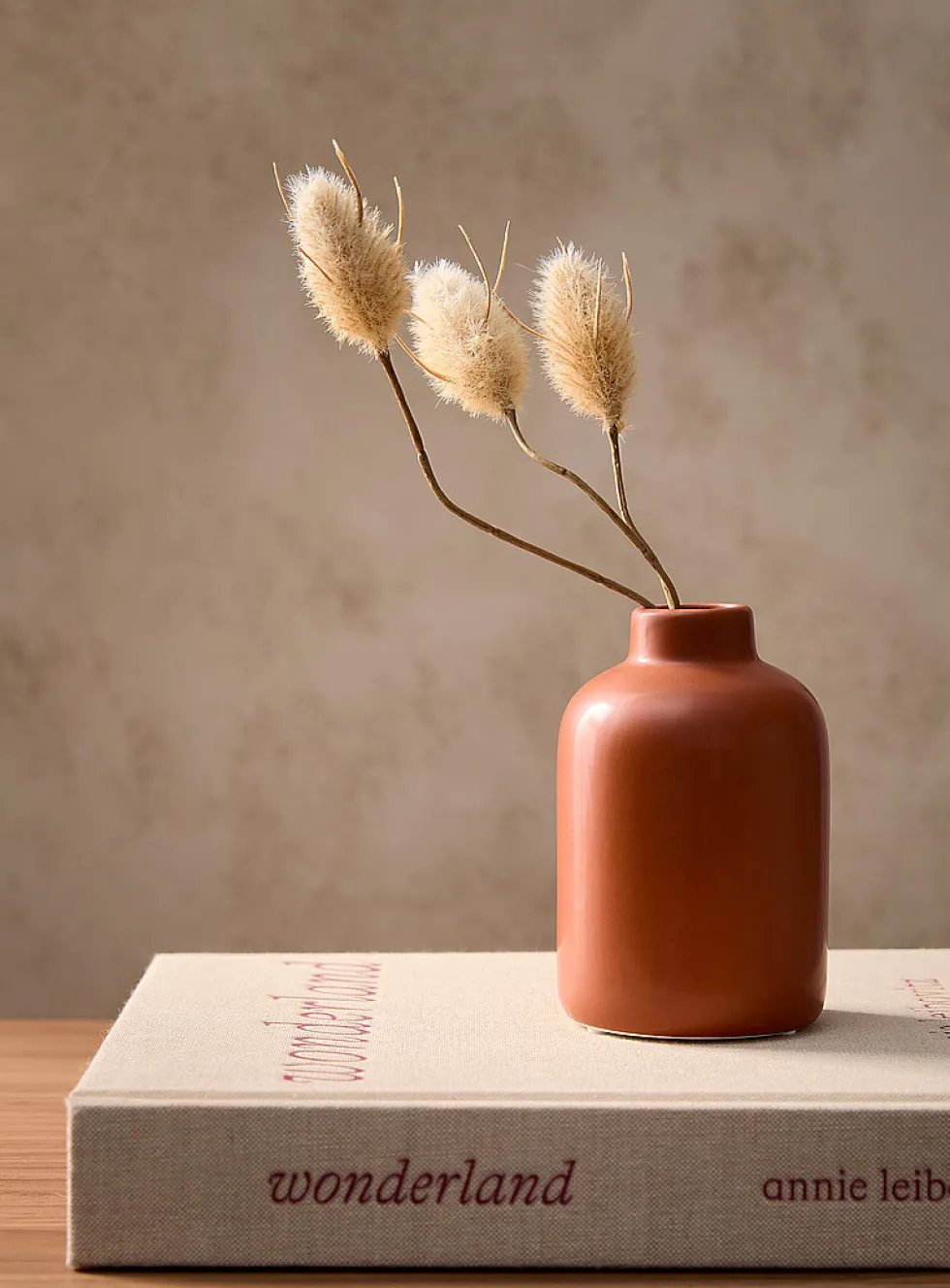 Small minimalist polished ceramic vase