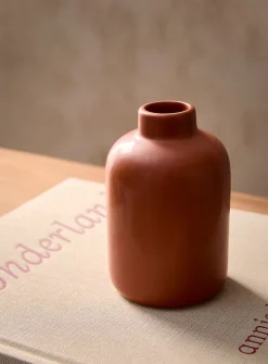 Small minimalist polished ceramic vase