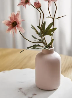Small minimalist polished ceramic vase