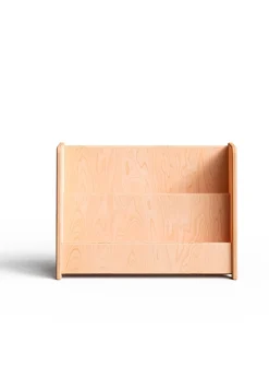 Small natural wood bookshelf