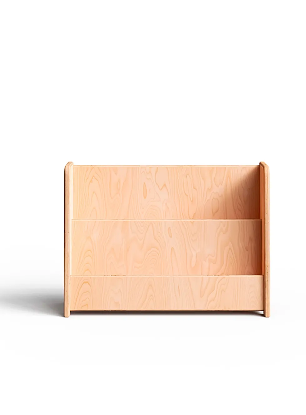 Small natural wood bookshelf
