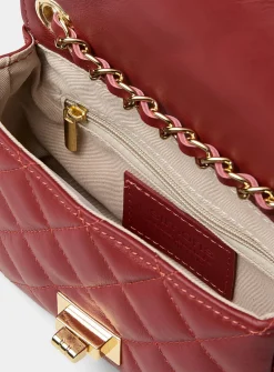 Small quilted smooth leather bag