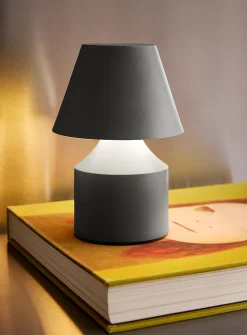 Small rechargeable minimalist touch table lamp