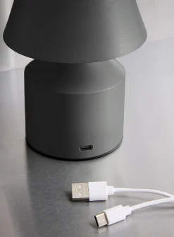 Small rechargeable minimalist touch table lamp