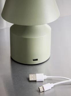 Small rechargeable minimalist touch table lamp