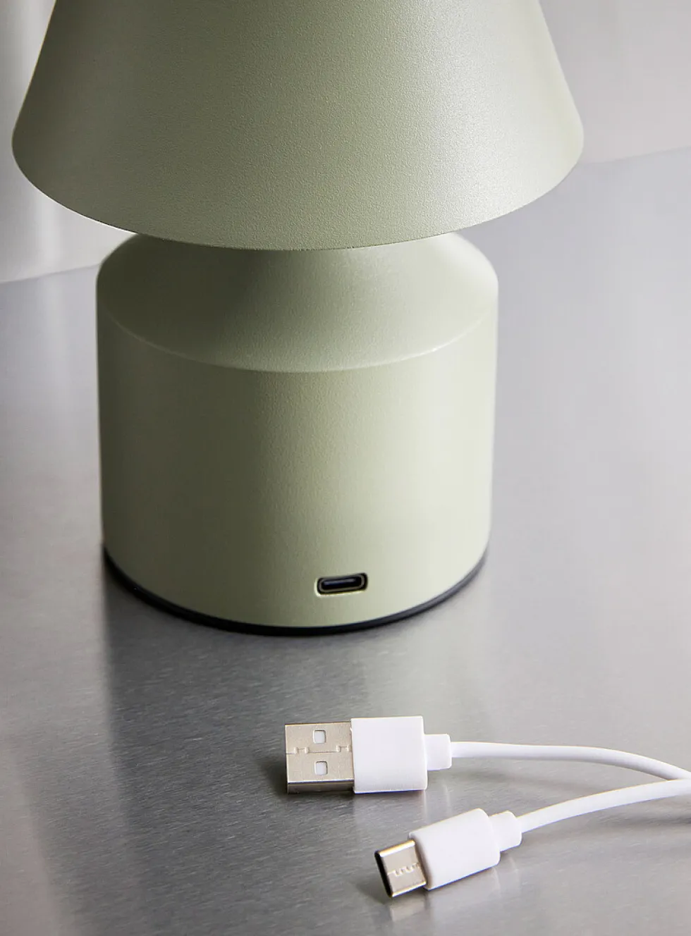 Small rechargeable minimalist touch table lamp