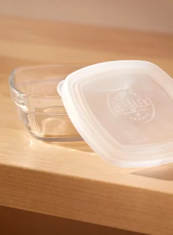 Small square bowl with lid