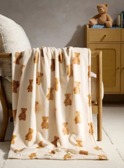 Small teddy bears soft plush throw
