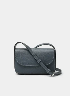 Small textured minimalist crossbody bag
