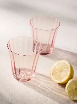 Small tulip-shaped glasses