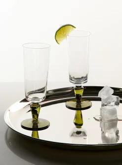 Small two-tone champagne glasses
