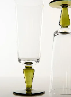 Small two-tone champagne glasses
