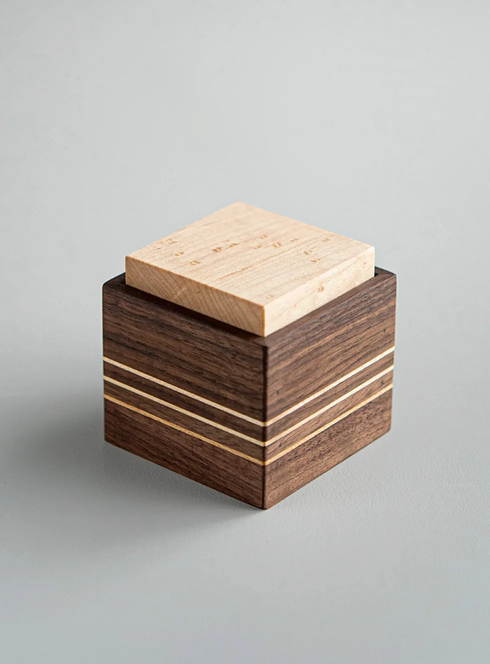 Small walnut salt cellar