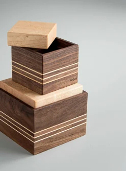 Small walnut salt cellar