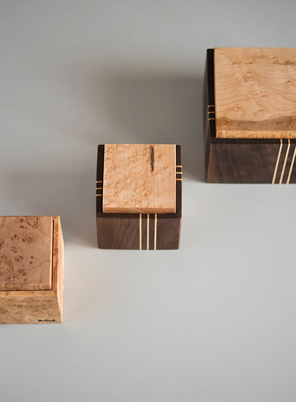 Small walnut salt cellar