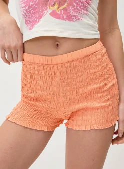 Smocked micro-short