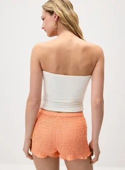 Smocked micro-short