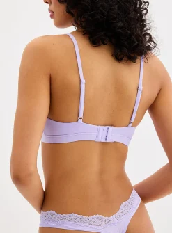 Smooth microfibre triangle bralette