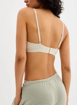 Smooth microfibre triangle bralette