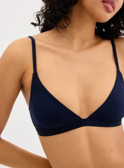 Smooth microfibre triangle bralette
