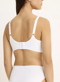Smooth wing lace full-coverage bra
