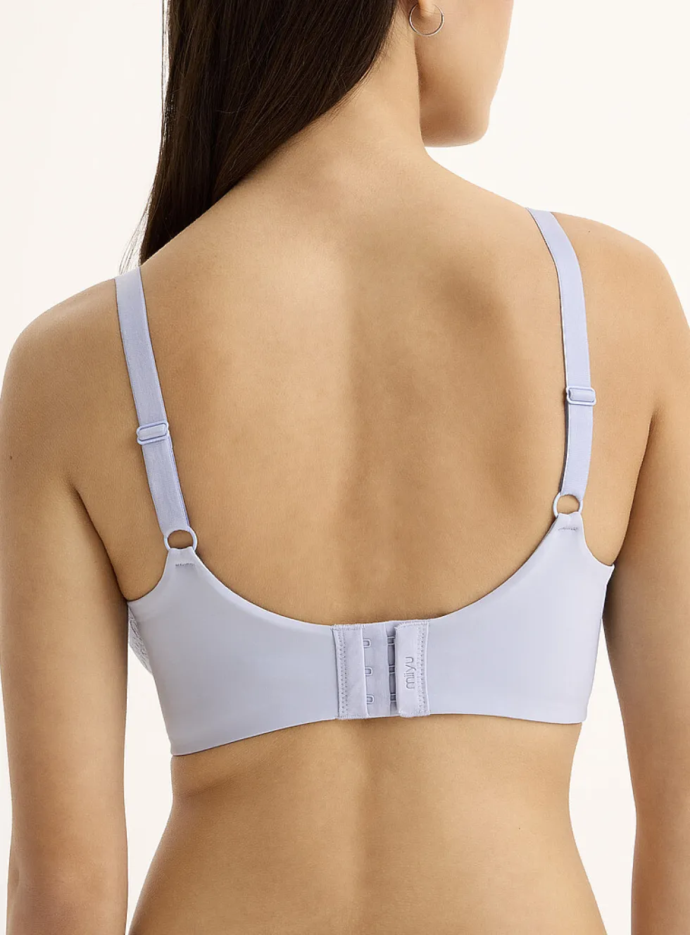 Smooth wing lace full-coverage bra