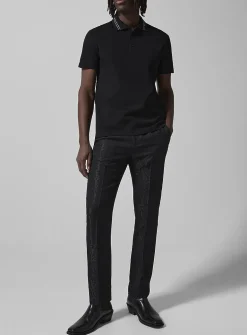Snakeskin print jacquard pant