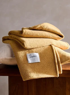 Soft chenille throw