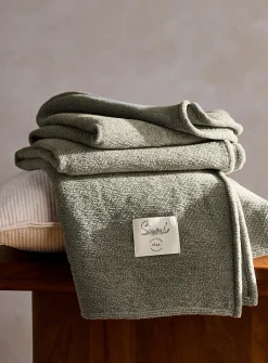 Soft chenille throw