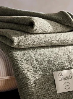 Soft chenille throw