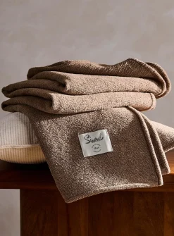 Soft chenille throw
