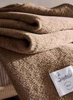 Soft chenille throw