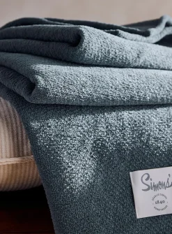 Soft chenille throw