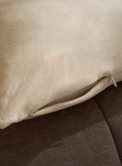 Soft cotton velvet removable-cover cushion